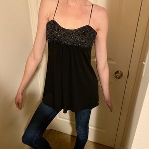 Laundry by Shelli Segal black beaded top